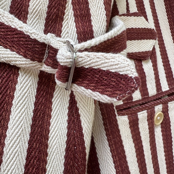 NWT CARON CALLAHAN DEXTER PANTS - AUBURN STRIPE size XL - Picture 16 of 16